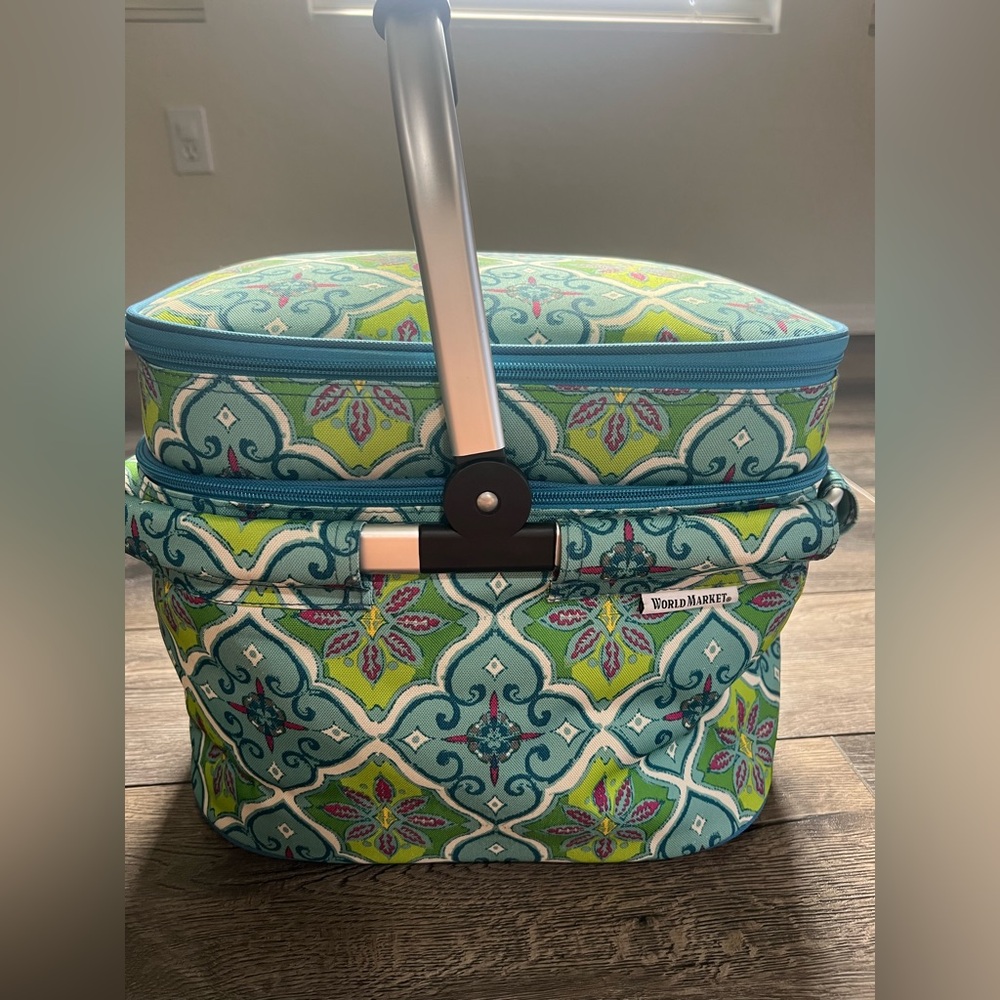 Cost Plus World Market Blue and Green Basket Accents